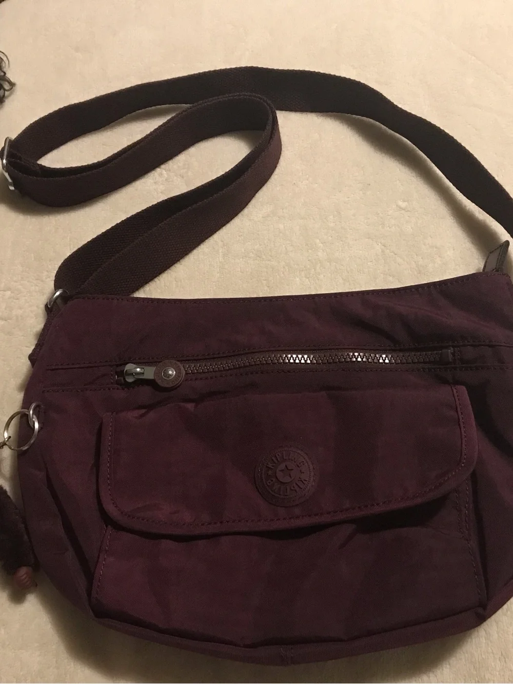 KIPLING BAG CROSSBODY PLUM MEDIUM